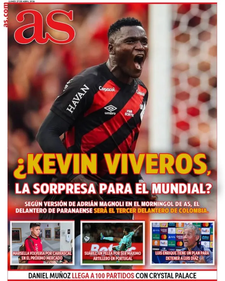 Imagem ilustrativa da imagem Artilheiro do Athletico, Kevin Viveros vira trunfo para a Colômbia