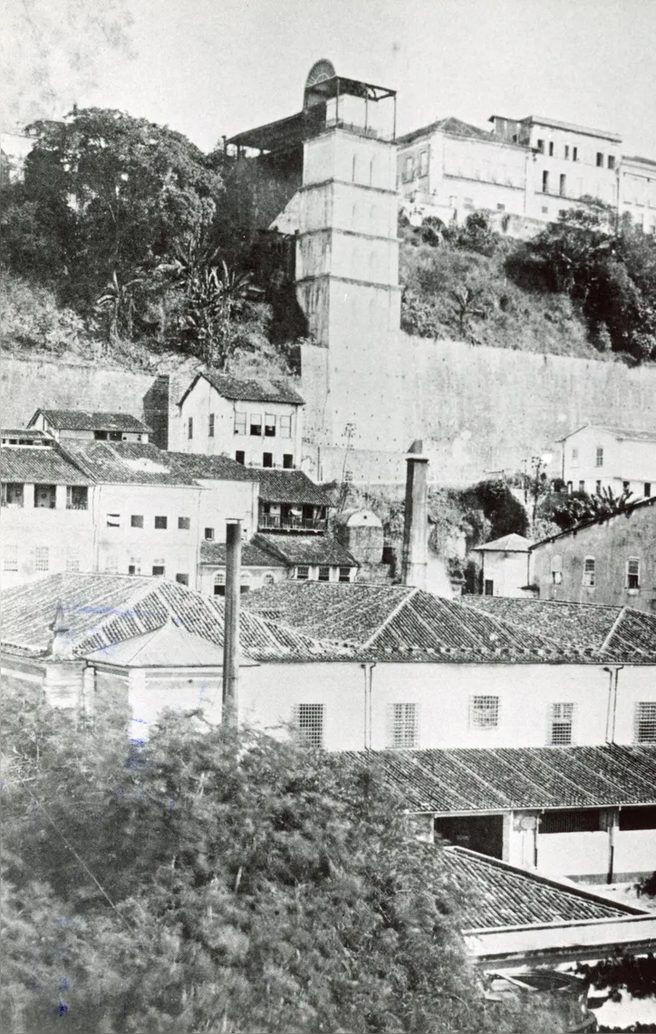 Elevador da Conceição - mais tarde elevador Lacerda - em 1895