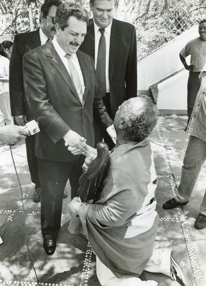 Beijoqueiro encontra Romeu Tuma em Salvador na visita de João Paulo II