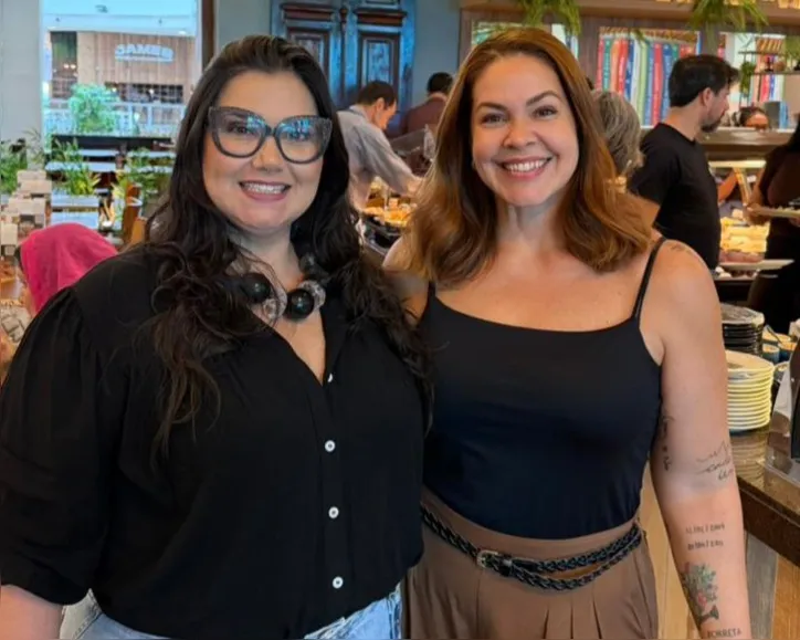 A consultora de imagem Kika Maia e a chef Carla Marzolla