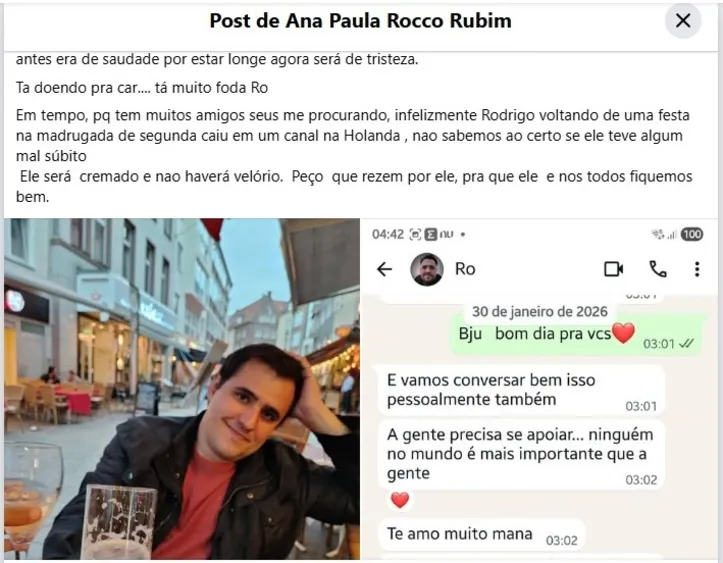 Ainda não se sabe como o rapaz caiu