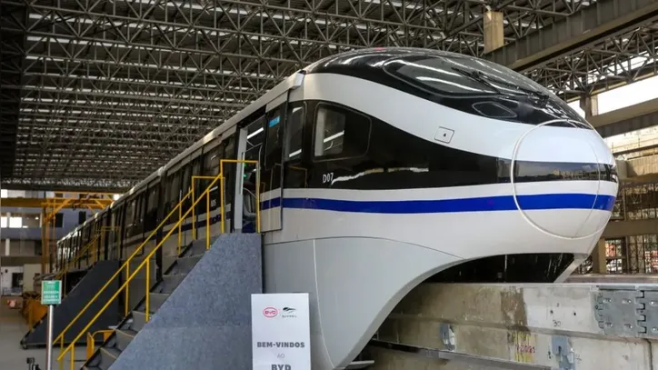 BYD assume obras paralisadas de linha de trem em SP