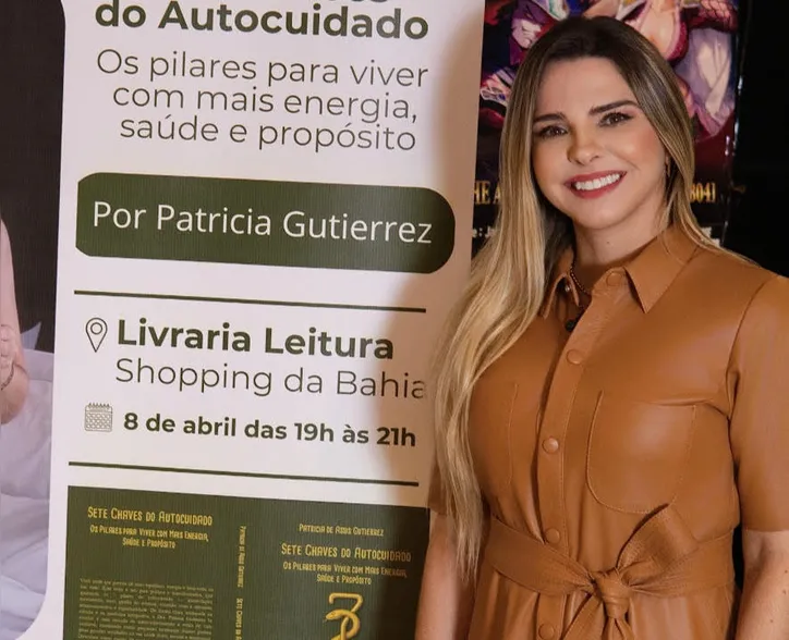 atrícia Gutierrez lança Sete Chaves do Autocuidado em noite de autógrafos na Livraria Leitura