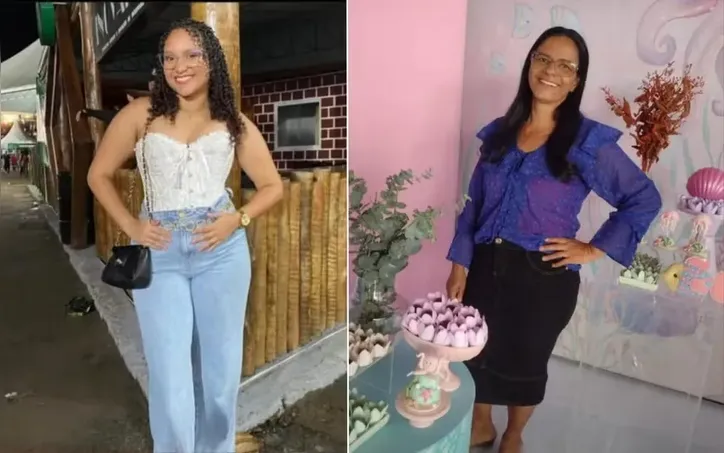 Danyele Jeniffer Ramos Santana, de 20 anos, e Janete Silva Oliveira, de 51 anos