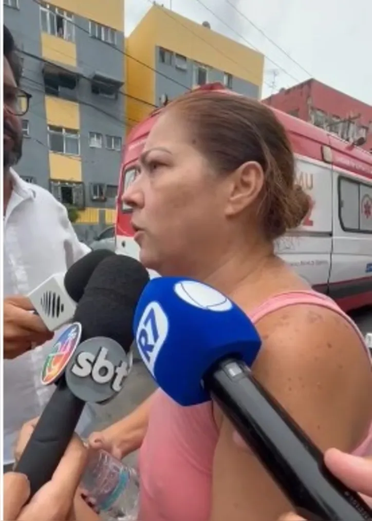 Moradora descreve como conseguiu salvar familiares e seu pet