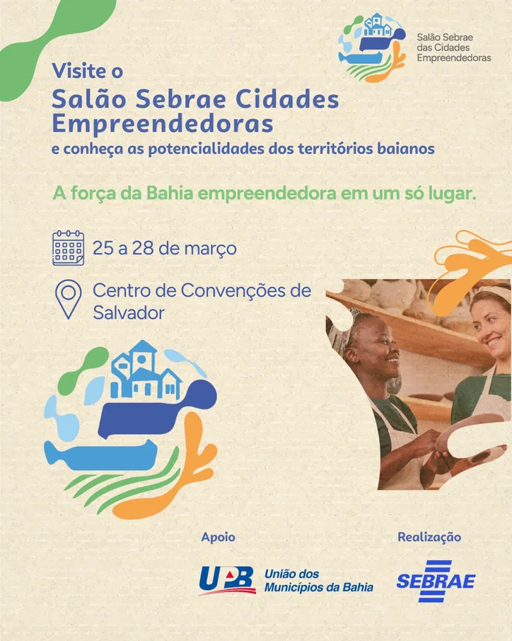 Imagem ilustrativa da imagem Cidades Empreendedoras: Bahia sedia Salão Sebrae e celebra 20 anos da Lei Geral da MPE