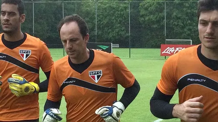 Léo Vieira e Rogério Ceni no São Paulo