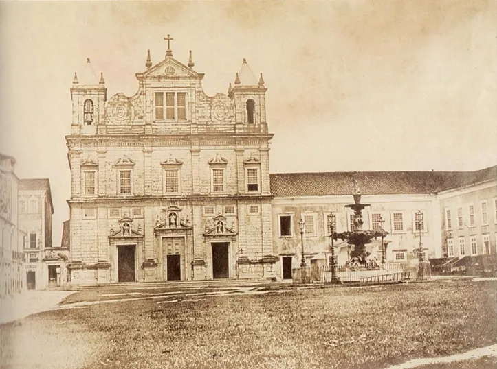 Catedral Basílica, a igreja dos jesuítas, em 1858