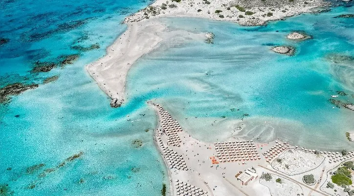 Praia de Elafonissi, na Grécia