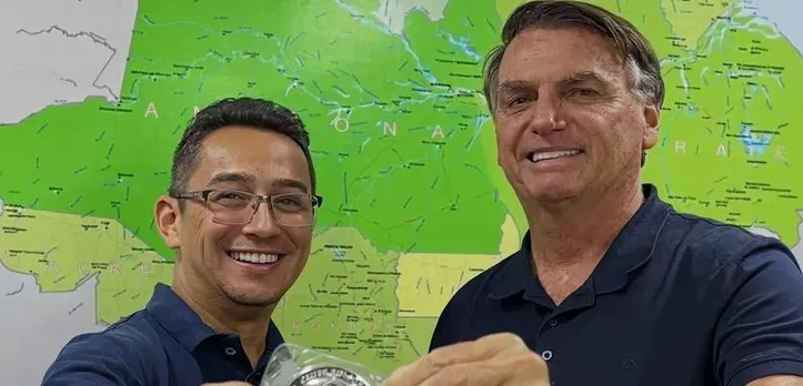 Carlos Eduardo e Jair Bolsonaro