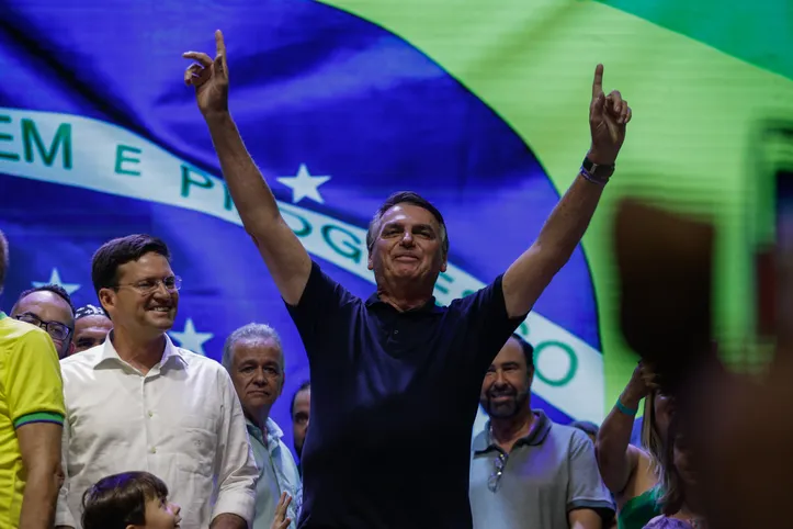 Jair Bolsonaro (PL) em culto na Igreja Batista Caminho das Árvores