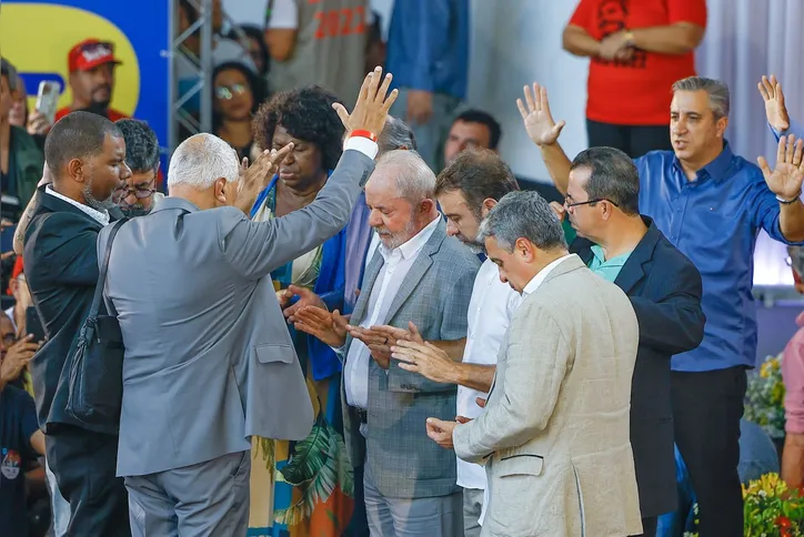 Lula participa de encontro com evangélicos durante campanha de 2022