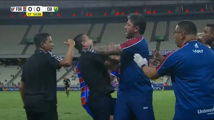 Thiago Carpini se envolveu em briga em jogo pela Série B do Brasileirão