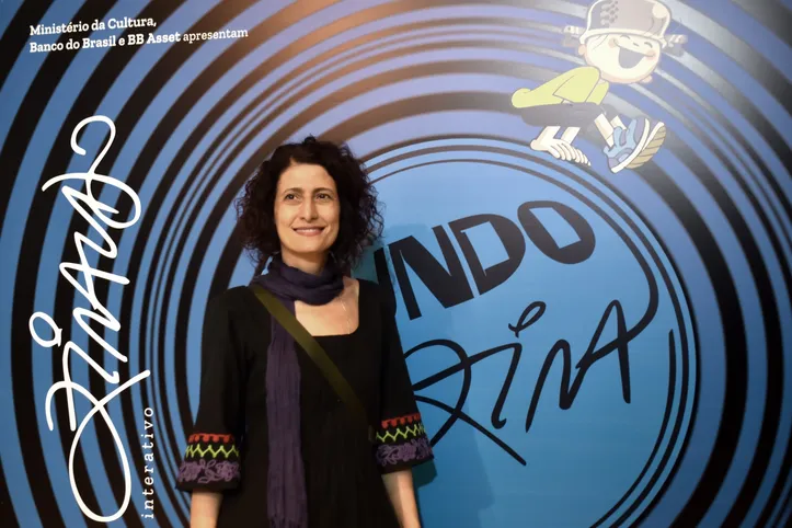 A diretora do Instituto Ziraldo, sobrinha de Ziraldo e curadora artística da mostra, Adriana Lins