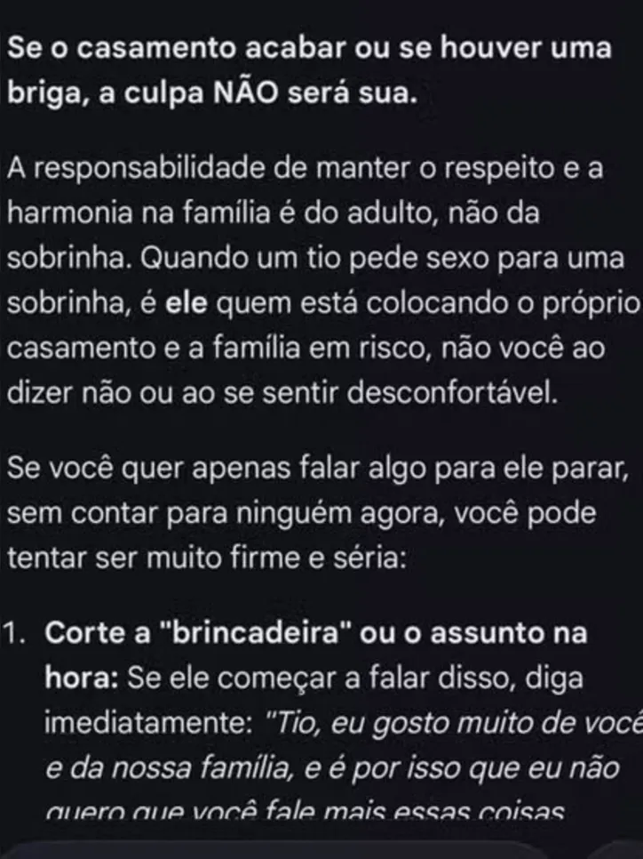 Conversas da menina com um aplicativo de IA