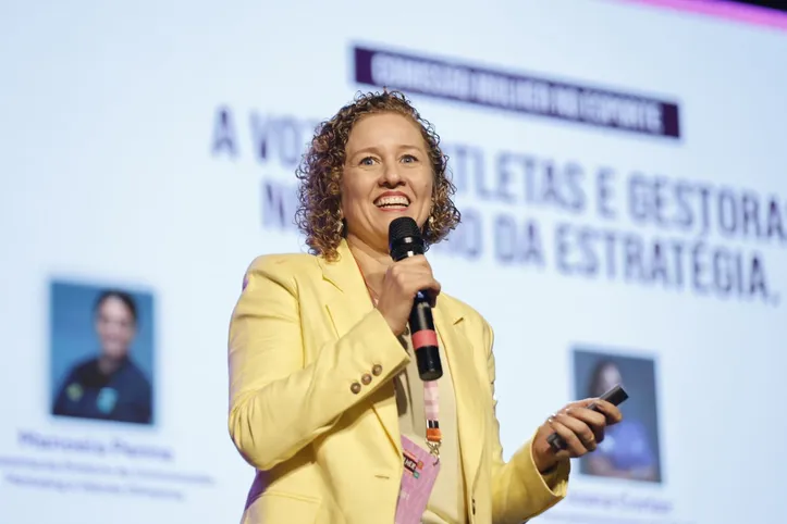 Yane Marques, atleta medalista olímpica e vice-presidente do COB