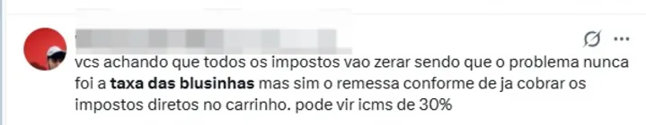 Comentário em rede social