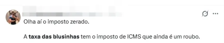 Comentário em rede social