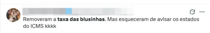 Comentário em rede social