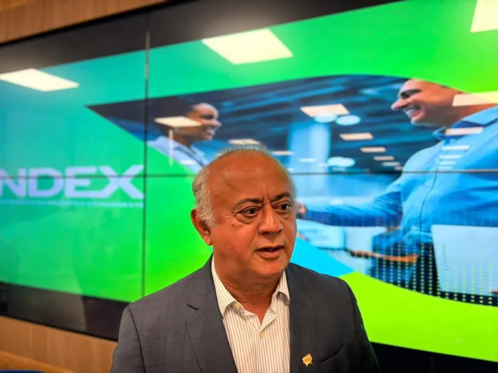 O presidente da FIEB, Carlos Henrique Passos, dá detalhes do Index 2026