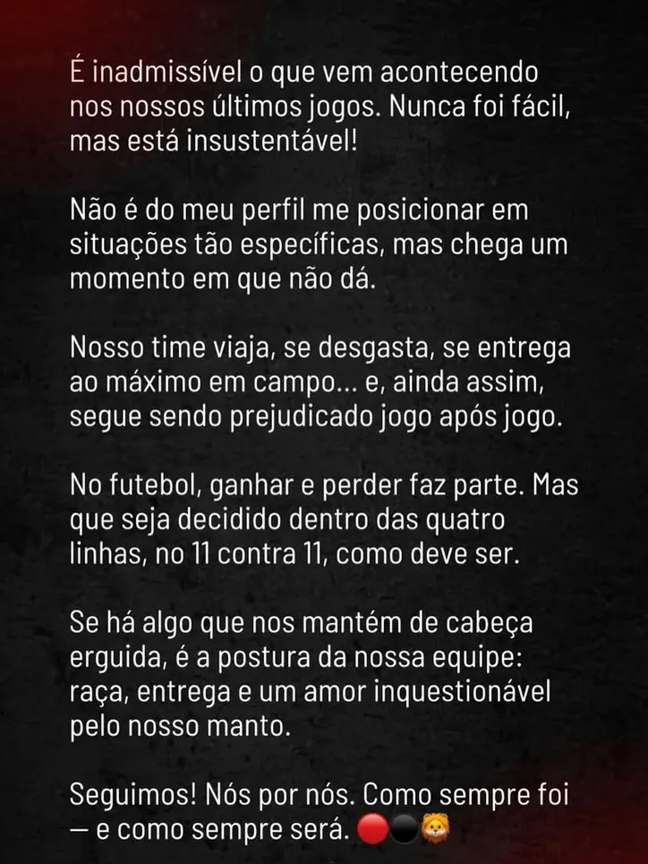 Pronunciamento Gabriel Baralha