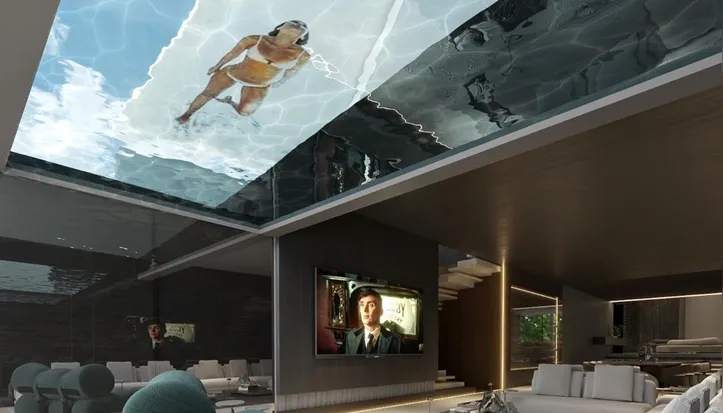 Imagem ilustrativa da imagem Mansão de Léo Santana e Lore Improta terá piscina de vidro no teto