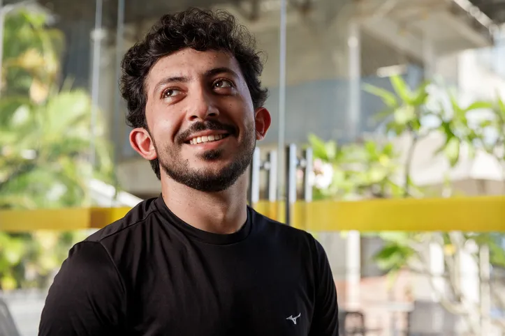 O engenheiro civil Bruno Almeida