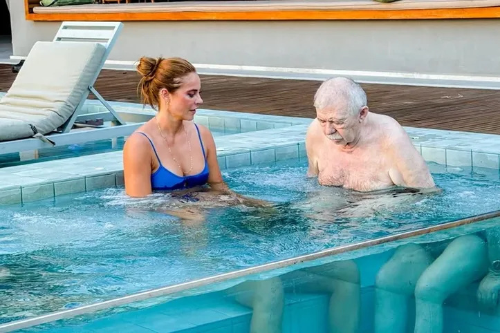 Paolla Oliveira e pai