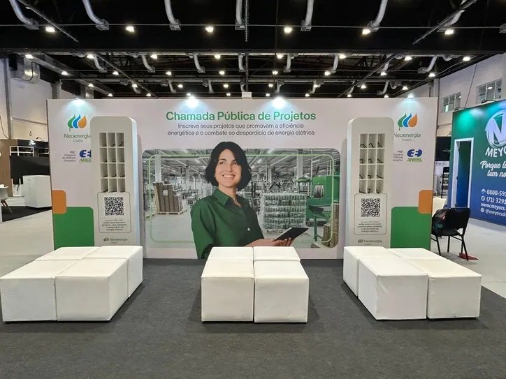 Empresa montou um centro de convidência no evento