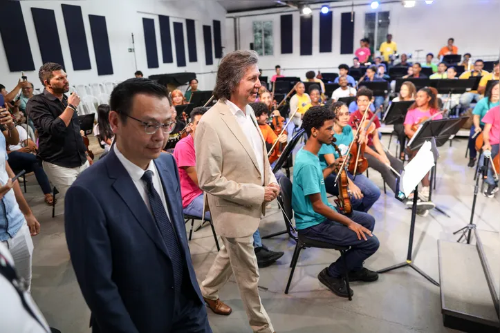 Imagem ilustrativa da imagem Neojiba fará a maior turnê de uma orquestra brasileira na China