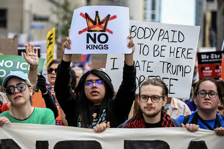 Protestos contra o presidente Donald Trump nos Estados Unidos