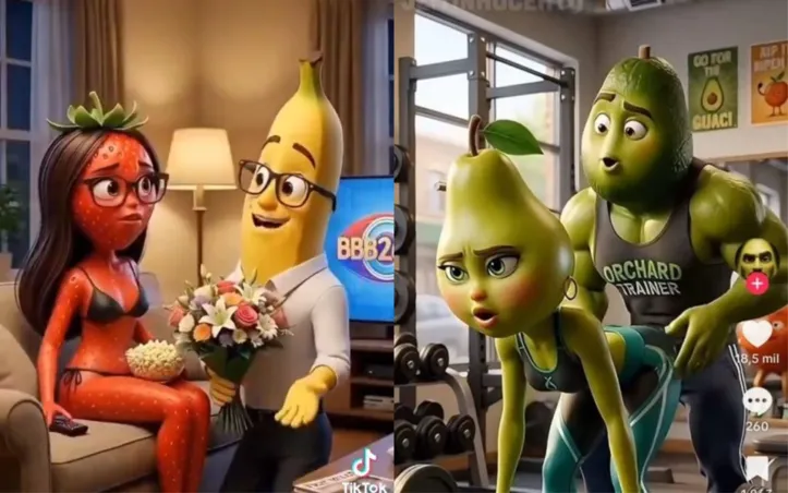 Trechos das novelas com frutas