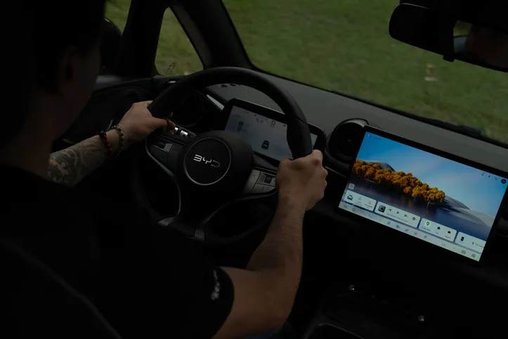 Interior do novo BYD Dolphin Special Edition