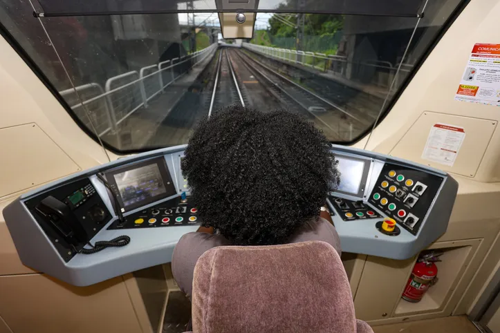 Elizabeth trabalha como operadora de metrô há 9 anos e meio