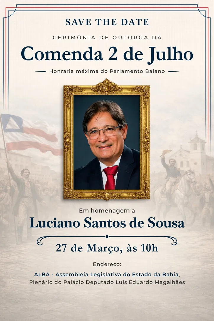 Imagem ilustrativa da imagem Pai do CNPJ e da NF-e: baiano que revolucionou o Fisco recebe a Comenda 2 de Julho