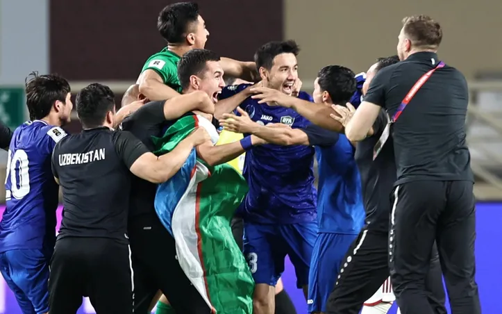 Uzbequistão se classificando para sua primeira Copa do Mundo
