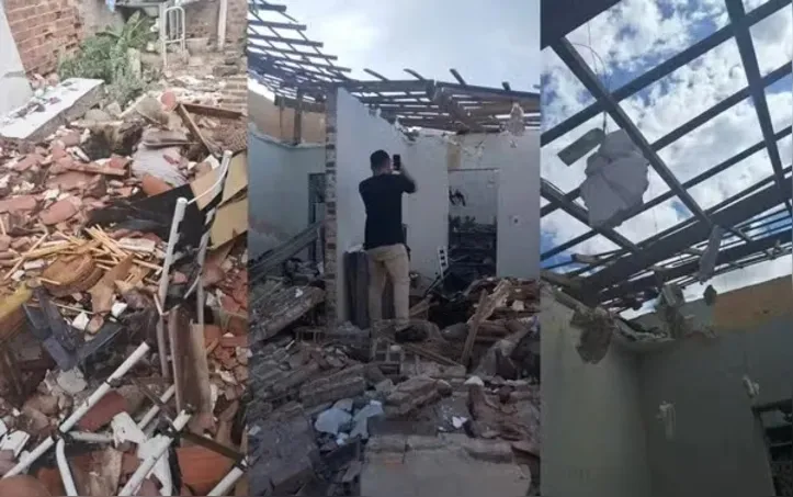 Explosão de gás destruiu completamente a casa do PM