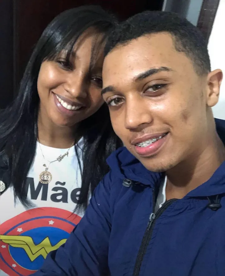 Daniela e o filho Marcelo