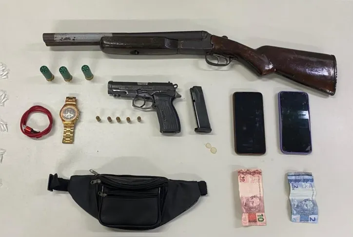 Idens apreendidos pela Polícia Militar