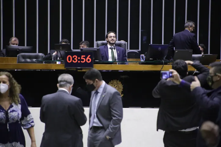 Deputado Uldurico Jr (MDB), à época, no plenário da Câmara dos Deputados
