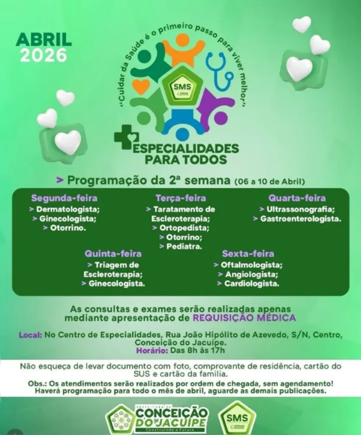 Imagem ilustrativa da imagem Projeto oferece consultas e exames gratuitos na Bahia