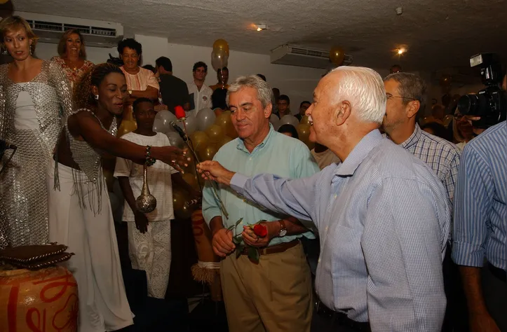 Governador Otto Alencar ao lado de Antônio Carlos Magalhães