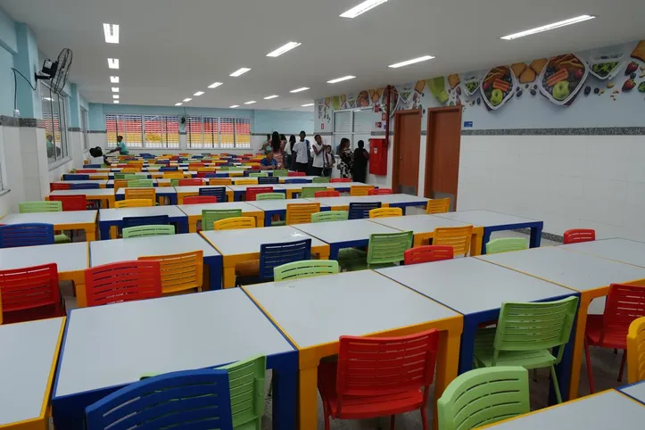 Salas de aula da escola Almirante Ernesto de Mourão Sá