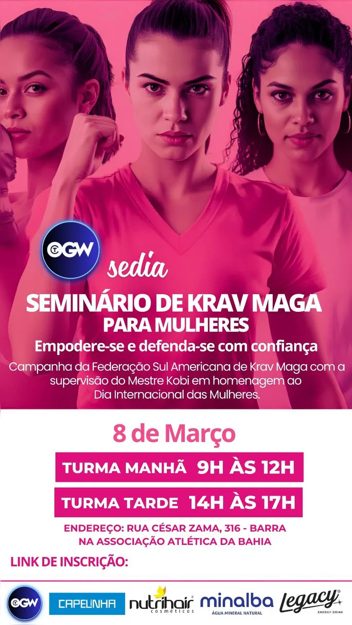 Imagem ilustrativa da imagem Salvador terá seminário gratuito de defesa pessoal para mulheres neste domingo