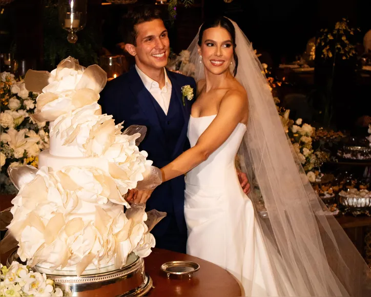 Gabriela e Felipe no dia do “sim”