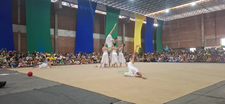 Seleção Brasileira de Ginástica Rítmica no Festival Talentos da Terra