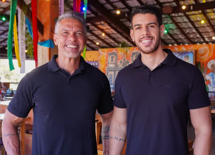 Charles e Pedro em nova fase do restaurante A Laje