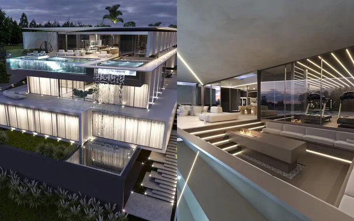 Registros do projeto da mansão de Lore e Léo