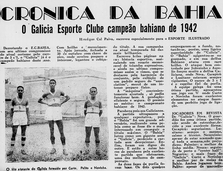 Galícia campeão baiano de 1942