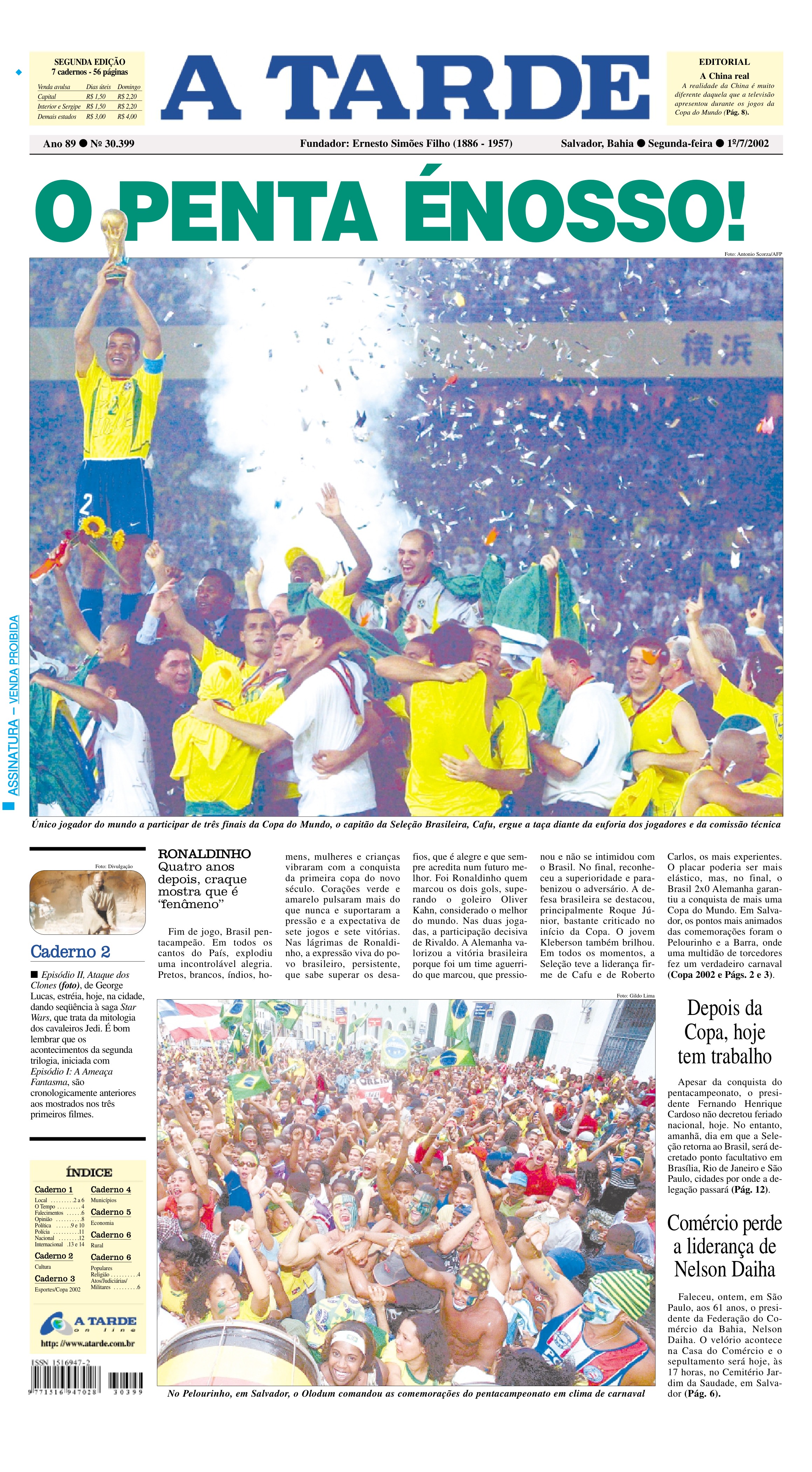 Cobertura do penta do Brasil na Copa do Mundo